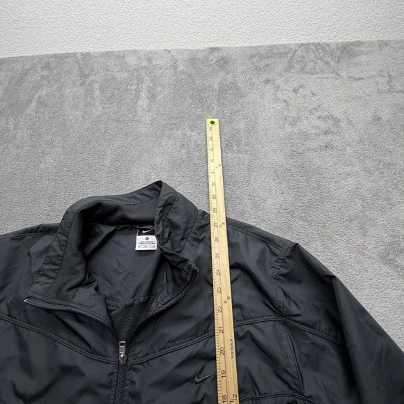 Nike Windbreaker Mens XL Black 341569-065 Full Zip Lined Lightweight Jacket - Picture 6 of 8